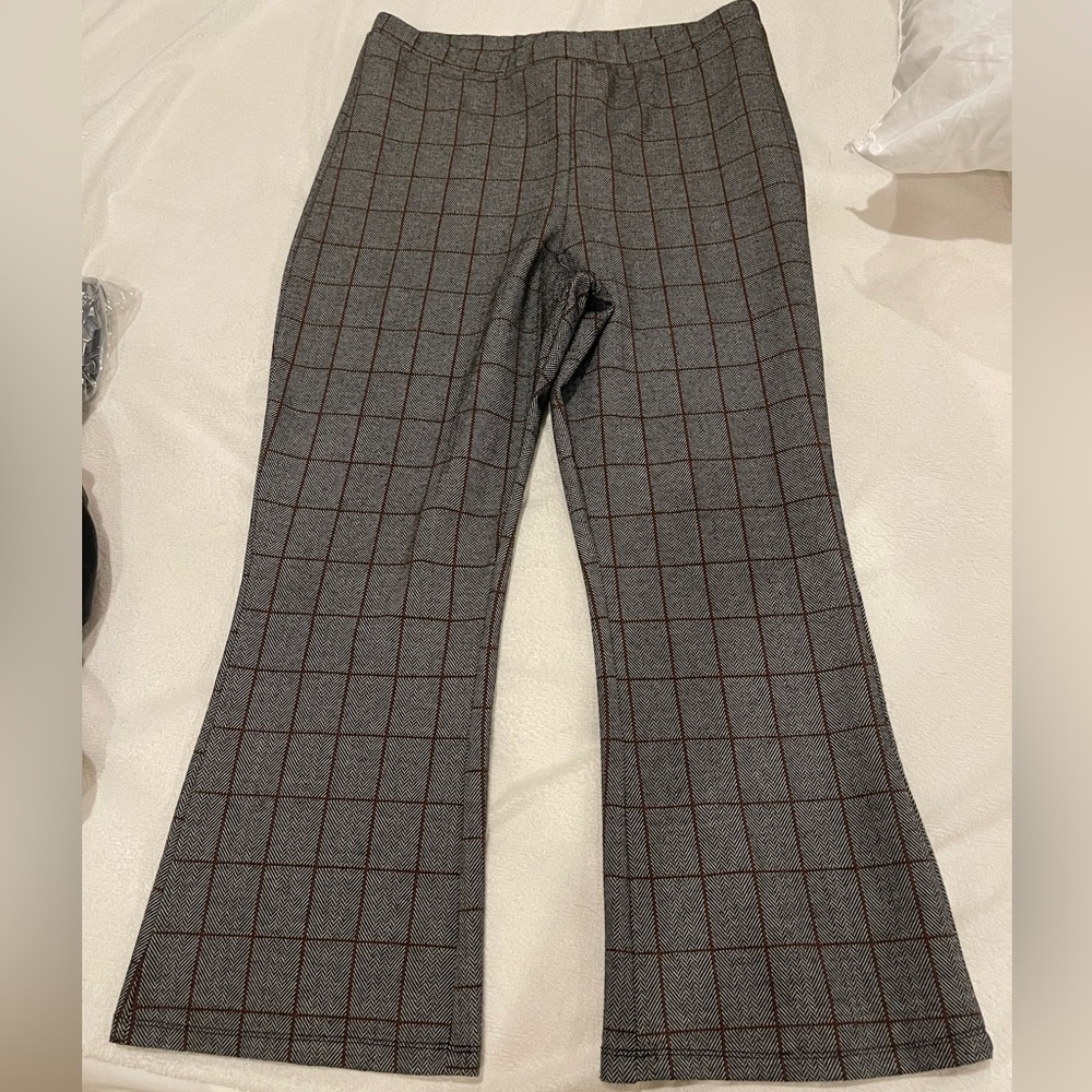 Wild Fable Black and Brown Herringbone Ankle Pants